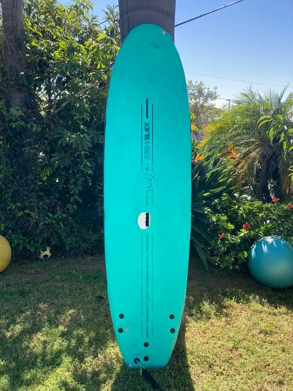 StormBlade 8ft Surfboard // Foam Wax Free Soft Top Longboard for Adults and Kids 