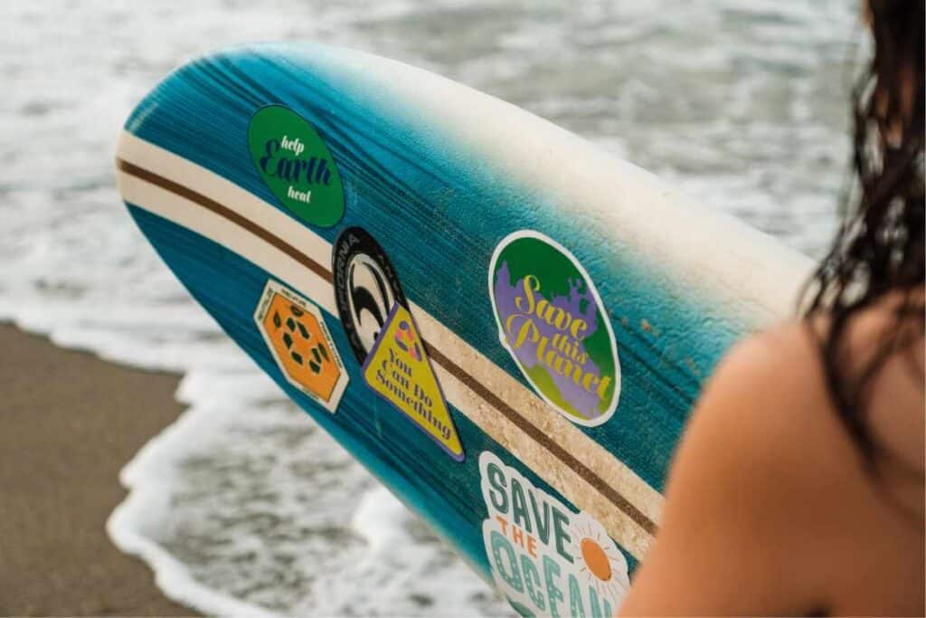 stickers for soft top surfboard