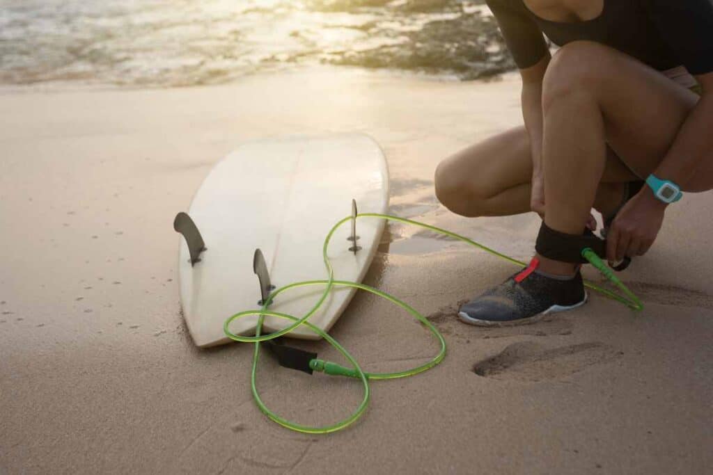 surf with leash