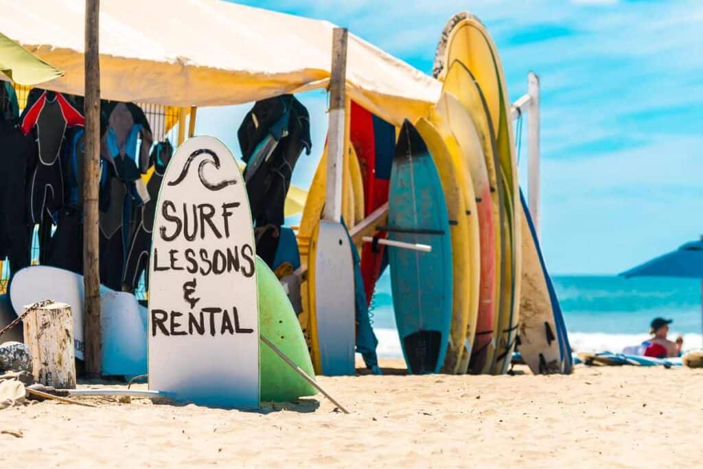 Book surfing lessons Rincon