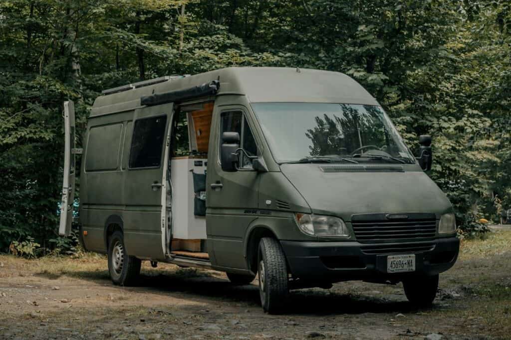 Mercedes Benz Sprinter Van for surfers