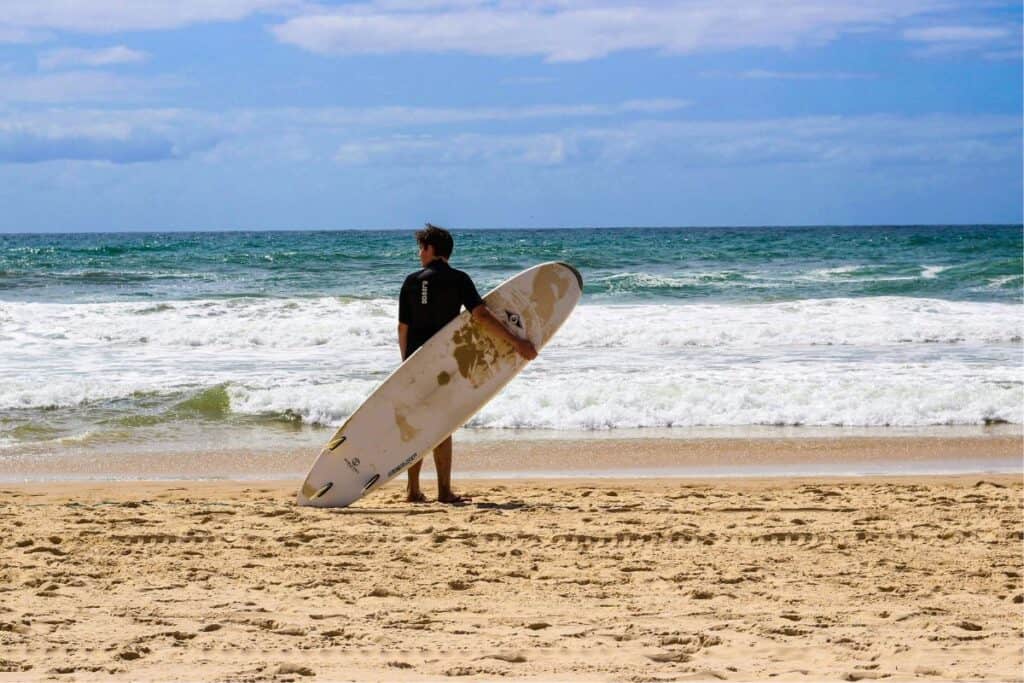 surfing Washington locals